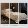 Stoa Paris Comforter for Single Bed, 300TC Satin Comforters in Ivory Ivory