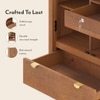 Toledo Solid Wood 2 Door Wardrobe In Amber Walnut Finish