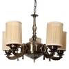 Devansh Black Wall Mounted Lamp With Off-White Cotton Shade