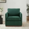 Bobby Boucle Fabric Lounge Chair in Green Colour