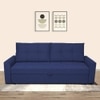 Barato 3 Pull Out Sofa Cum Bed In Nav Blue Colour