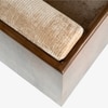 Roko Fabric Lounge Chair in Brown Colour