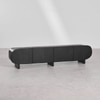 Soncy Solid Wood TV Unit with 4 Door In Black Finish