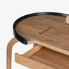 Andaman Teressa Solid Wood Study Table in Black Colour