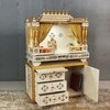 D'Dass Yellow Mdf and Sheesham  Wall Hanging Wooden Temple For Pooja