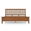 Raynor Solid Wood King Size Bed Without Storage (Amber Walnut Finish)