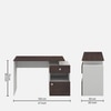 Amigo Study Table Frosty White Choco Walnut