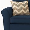 Sehran 1 Seater Sofa In Fabric Navy Blue Color