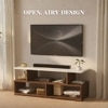 Bluewud Victor Engineered Wood Tvcabinet In Brown Maple & White Finish