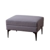 Nimbus Cloud Cube Metallic Pouf Stool in Grey Color