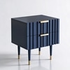 Navy Wood Side Table in Navy Blue Colour