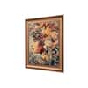 Artistry Brown Blackwoman Wooden Framed Canvas Wall Canvas Wall Prints Set of 1 Multicolor Matte