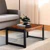 Hamstreet Sheesham Wood Contemporary Rectangle Coffee Table In Natural Teak Finish