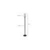 Cary Black Glass Shade Floor Lamp