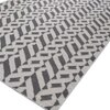 Jaipur Rugs Soft Striped Wool Dhurrie Rug Brown 6x8 ft