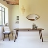 Quinlynn Solid Wood 4 Seater Dining Table in Provincial Teak Finish