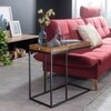 Harlequin Solid Wood Side Table in Honey Oak Finish