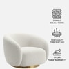 Elegantensemble Wood 1 Seater With Upholstery Non Storage Sofa In White Colour
