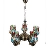 Devansh Gold Antique Wall Mounted Lamp With Off-White Cotton Shade