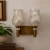 Devansh Metal Electric Wall Light in Gold Colour with Multi Shade Count of 1 Light