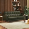 Waverly 2 Seater Leather Sofa in Army Green Colour