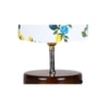 Kobe Multicolor cotton table lamp with brown wood base