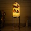 Vibrant Wings Designer Electric Floor Lamp with Metal Stand in White Colour