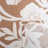 Coffee Floral 5 Pcs Super King Bedsheet Set  With 2 Pillow Covers With 2 Cushions
