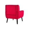 Azriah Boucle Fabric Accent Chair in Red
