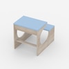 Montessori Toddler Activity Table & Chair in Oak and Light Blue