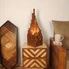 Emanate Wooden Table Lamp with Brown Base