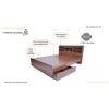 Merkel Engineered Wood Drawer Storage Bed