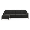 Abbey Sectional Sofa (Colour : Graphite Grey, Cushion : Hard, Seater : Left Aligned 3 Seater + Left Aligned Chaise)