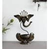 Desert Art Metal Handpainted Black Ganesha Tealight Holder