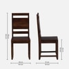 Anitz Solid Wood Dining Table Set with 6 Chairs