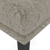 Morgen Ottoman In Monochrome Paisley Colour