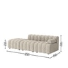 Chiccomfort Wood 3 Seater With Upholstery Non Storage Sofa In White Colour