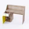 Elementary Study Table In Oak & Yellow Colour