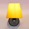 Devansh Metal Electric Wall Light in Yellow Colour with Yellow Shade Count of 1 Light