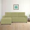 Left Aligned 2 Seater Left Aligned Chaise Lime Green Sofa Cover