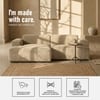 Sophisticated Wood Right Aligned 2-Seater With Upholstery Non Storage Sofa In Grey Colour