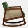 Shrey Solid Wood Rocking Sofa With Cane Designed In Natural Finish