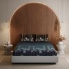 Stoa Paris King Size Bedsheet Bedsheet, Midnight Blue