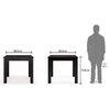Arabia - Oribi 4 Seater Storage Dining Table Set (Colour- Burnt Orange , Finish- Mahogany)