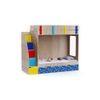 Pinwheels Bunk Bed with Storage in Oak Colour BKBB045