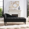 andres Fabric Chaise Launger in Black Colour