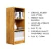 Hexa Engineered Wood Bookshelf Multipurpose Storage Rack in Giant Wood Colour