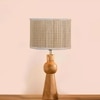 Devansh Bamboo Table Lamp With Wood Base -(7X18.25 Inches)-1