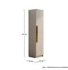 Hexa Red Wooden 1 Door Wardrobe with Huge Storage Space in Frosty White Colour