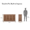 Tuscany Solid Wood Sideboard in Latin American Teak Finish